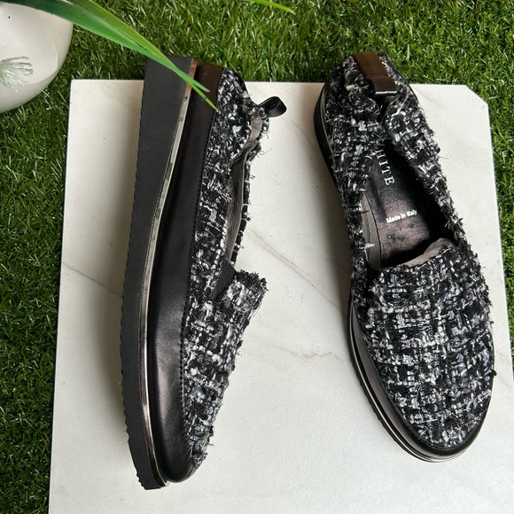 Ron White Black/White Tweed Sha-Nell Slip-On
Loafers Size 37 fits US 6.5 - Picture 9 of 11